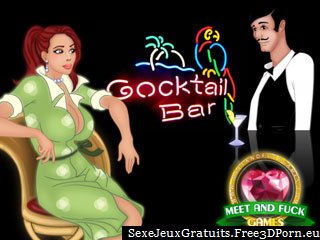 Baise des filles sexy dans un bar jeu de navigateur cocktail