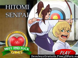 Hitomi Senpai - problème du sein dans le jeu flash en ligne